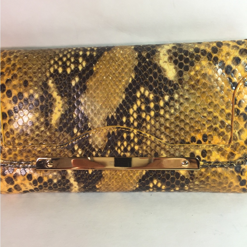 Elegant Snake Print Clutch